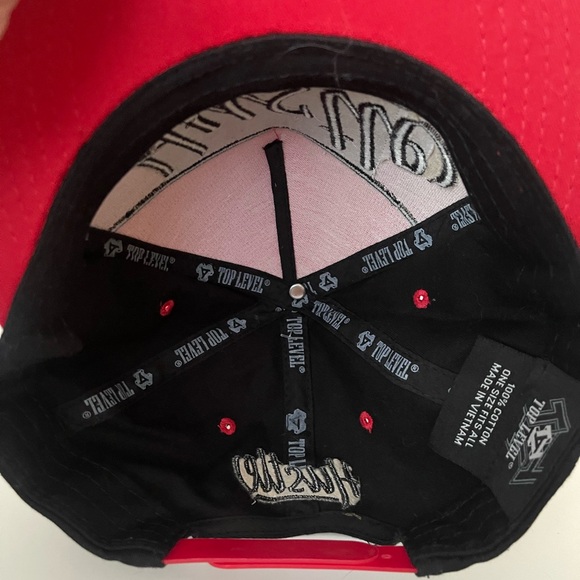 Hustle Embroidered Ball Cap by Top Level 100% Cotton One Size Snap Back - Picture 6 of 8